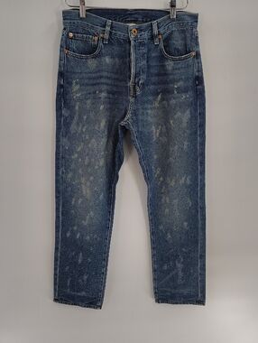 NSF Splatter Straight Jeans High Rise Size 27 Button Fly